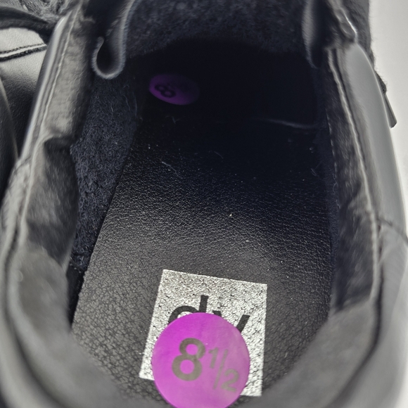 NWOT DV Dolce Vita Harryson Lace-Up Sneakers, Black/White/Tan, Women's Size 8.5 - Picture 9 of 13